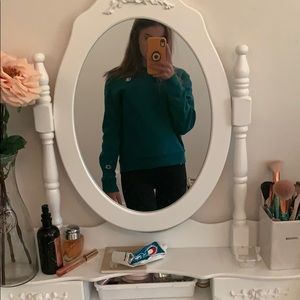 Dark green champion sweatshirt